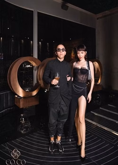 Tóc Tiên từng khoe được chồng ủng hộ mọi điều cô thích như đi đóng phim, phong cách thời trang. Ảnh: FBNV