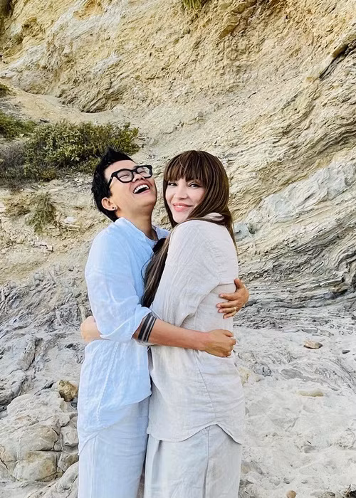 Phương Uyên và Thanh Hà công khai hẹn hò vào tháng 2/2022 và làm đám cưới vào tháng 9 cùng năm. Ảnh: FBNV