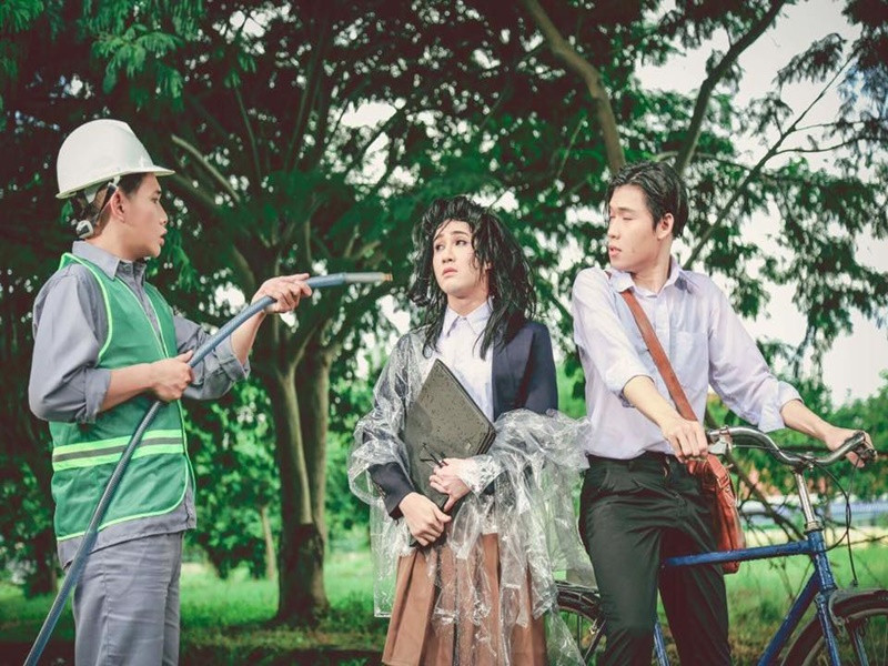 Quỳnh Lý góp mặt trong những sản phẩm của nhóm hài DAMtv, Huỳnh Lập. Ảnh: FBNV