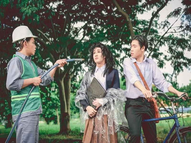 Quỳnh Lý góp mặt trong những sản phẩm của nhóm hài DAMtv, Huỳnh Lập. Ảnh: FBNV