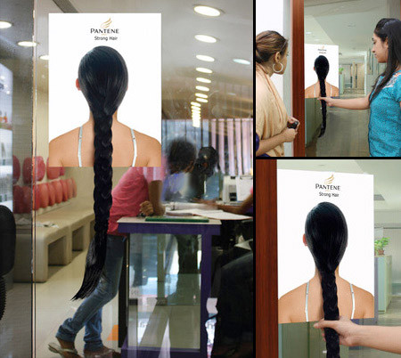 Quảng cáo dầu gội đầu độc đáo, sáng tạo, biến mái tóc chắc khỏe thành... tay nắm cửa.