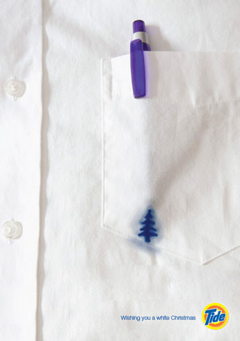 Bột giặt Tide và chiêu quảng cáo dí dỏm, cứu nguy vết bẩn khó chịu mùa Noel.