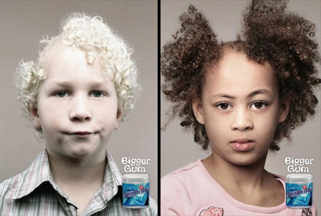 Một biển quảng cáo kẹo cao su mang lại cảm giác the mát cực mạnh...