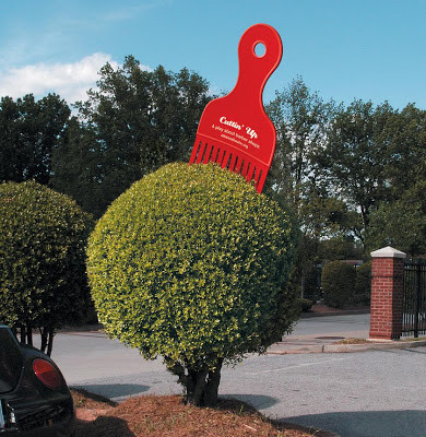  Biển quảng cáo đơn giản nhưng sáng tạo của một cửa hàng đồ ăn chay.