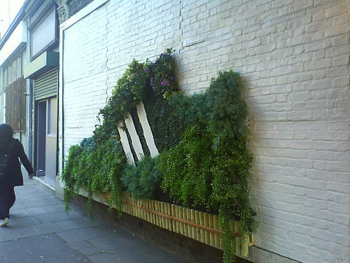 Ý tưởng mang cây xanh lên biển quảng cáo cũng từng được hãng giày Adidas thực hiện một cách sinh động.