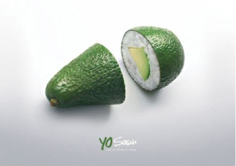 Sushi cuộn bơ - món ưa thích của những tín đồ ẩm thực.