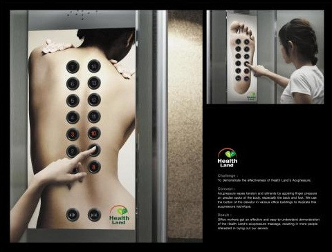 Cách quảng cáo độc đáo của trung tâm sức khỏe về massage.