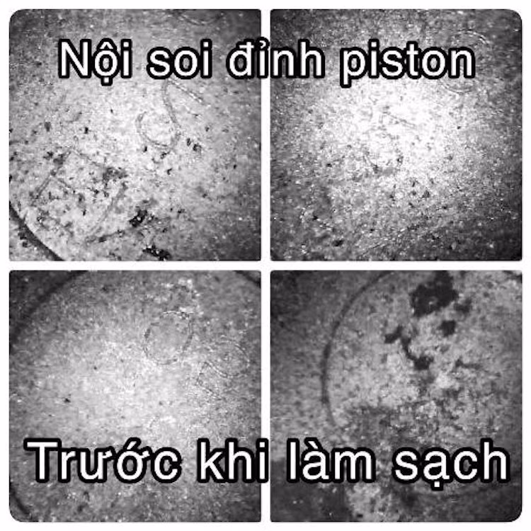 Ngoài ra, các hạt vật chất cứng siêu nhỏ bên trong lớp muội này cũng sẽ gây xước xi-lanh, đồng thời lớp muội dày cũng khiến tỉ số nén được thiết kế sẵn của động cơ bị thay đổi.