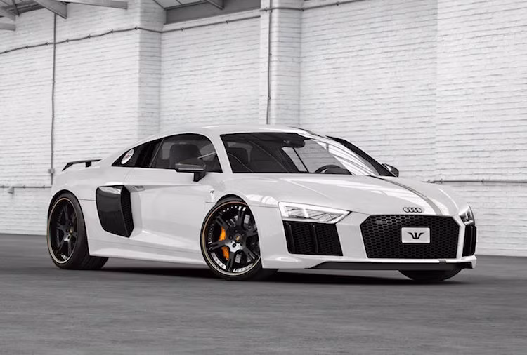 Tuy nhiên, do không phải là một hãng thiết kế bodykit nên siêu xe Audi R8 độ của Wheelsandmore vẫn có thân xe hoàn toàn giống như xe nguyên bản.
