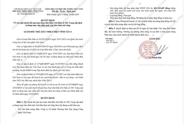 Bình Thuận: Gói thầu hơn 6 tỷ tại Nhiệt điện Vĩnh Tân 4 đã có chủ - Hình 2 Binh Thuan: Goi thau hon 6 ty tai Nhiet dien Vinh Tan 4 da co chu-Hinh-2