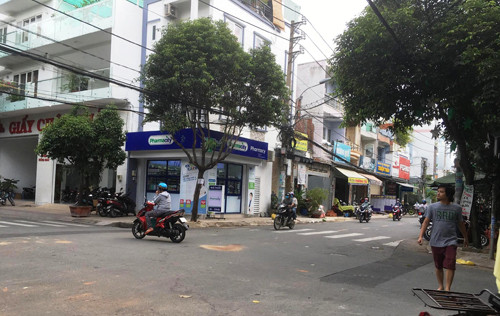 Hiện trường nơi anh Vũ gặp nạn tử vong tại chỗ.