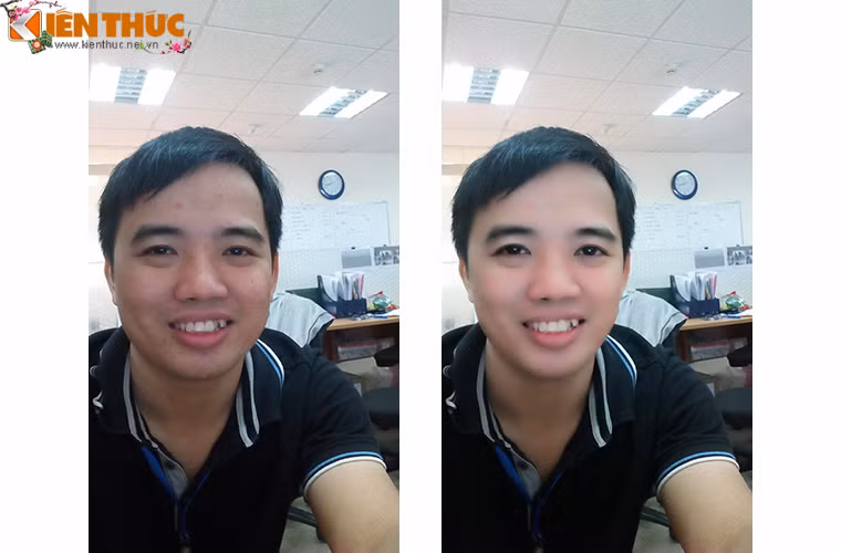 Máy còn có chế độ làm đẹp để người dùng có thể tạo ra bức ảnh đẹp nhất của mình.