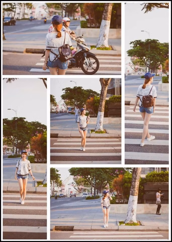 Chop thoi trang dao pho cua trai xinh gai dep Da Nang