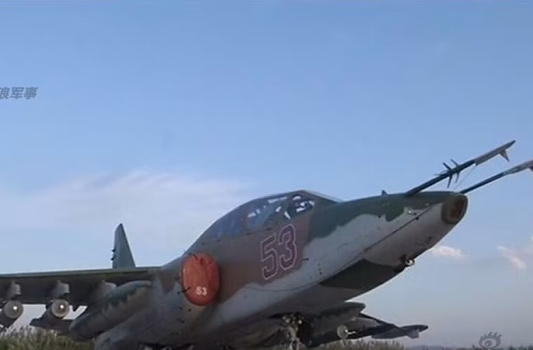 Máy bay cường kích Su-25 – một trong hai loại chiến đấu chủ lực không kích ở Syria.