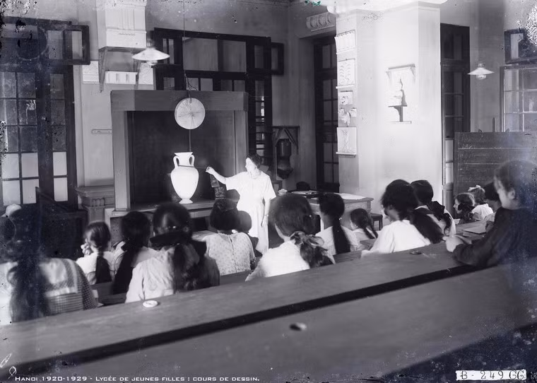 Giờ học hình họa.