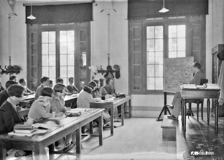 Giờ học môn địa lý.