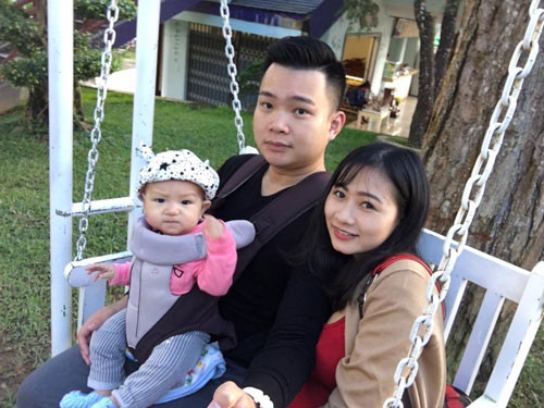 Khoảnh khắc hạnh phúc đời thường của gia đình nhỏ.