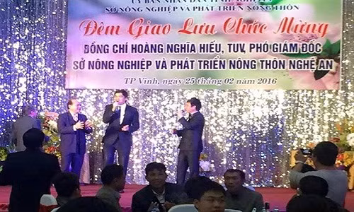 Tiec mung PGD So: GD So NN&PTNT Nghe An chi la khach moi?