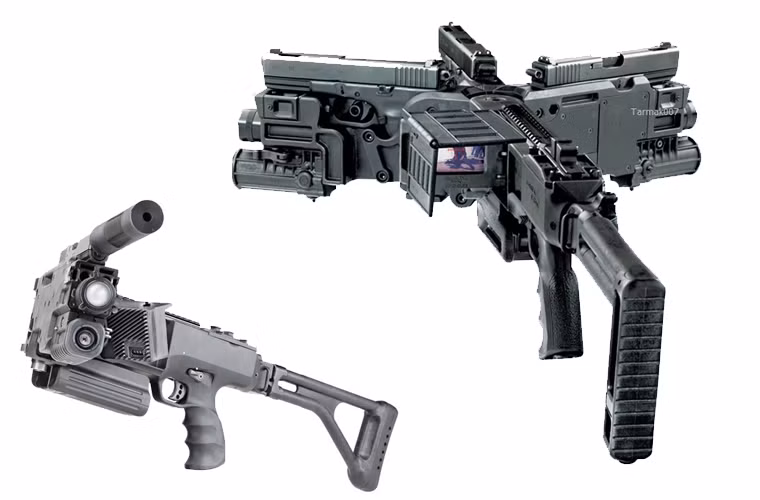 Thông thường thì súng ngắn là loại thường được gắn vào kết hợp với súng bẻ góc nhất. Coner shot có thể gắn được hầu hết các loại súng ngắn chỉ bằng một vài thao tác đơn giản. Với những nhiệm vụ yêu cầu tính bí mật, những khẩu súng gắn vào được lắp thêm ống giảm thanh.