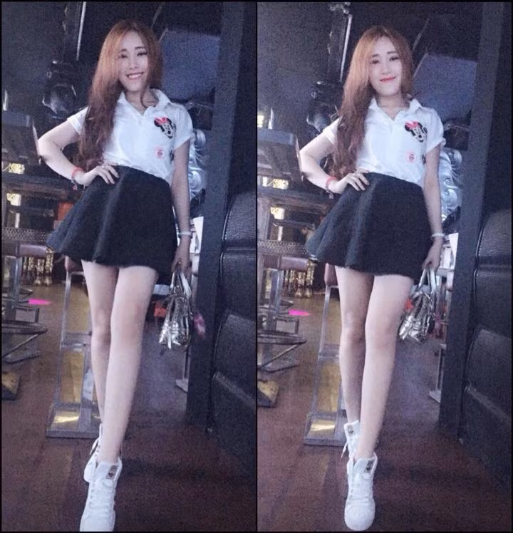 Chưa kể cô bạn cũng có vóc dáng rất chuẩn với những đường cong hấp dẫn trên cơ thể cùng đôi chân dài thẳng tắp, rất nổi bật. Đây cũng là một điểm nhấn khác gây ấn tượng và dễ khiến Ngọc Vy được chú ý trên mạng.