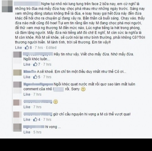 Việc MC Quang Minh nguy kịch vì lâm trọng bệnh, sức khỏe sụt giảm nhanh chóng khiến người thân của anh rất sốc. Nhiều người khi mới nghe tin thậm chí còn nhầm tưởng chàng MC có biệt danh Dế Minh đã cùng bạn bè bày trò để trêu chọc người khác.