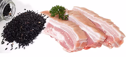 Chũa bạc tóc bàng các món an tù thịt lọn