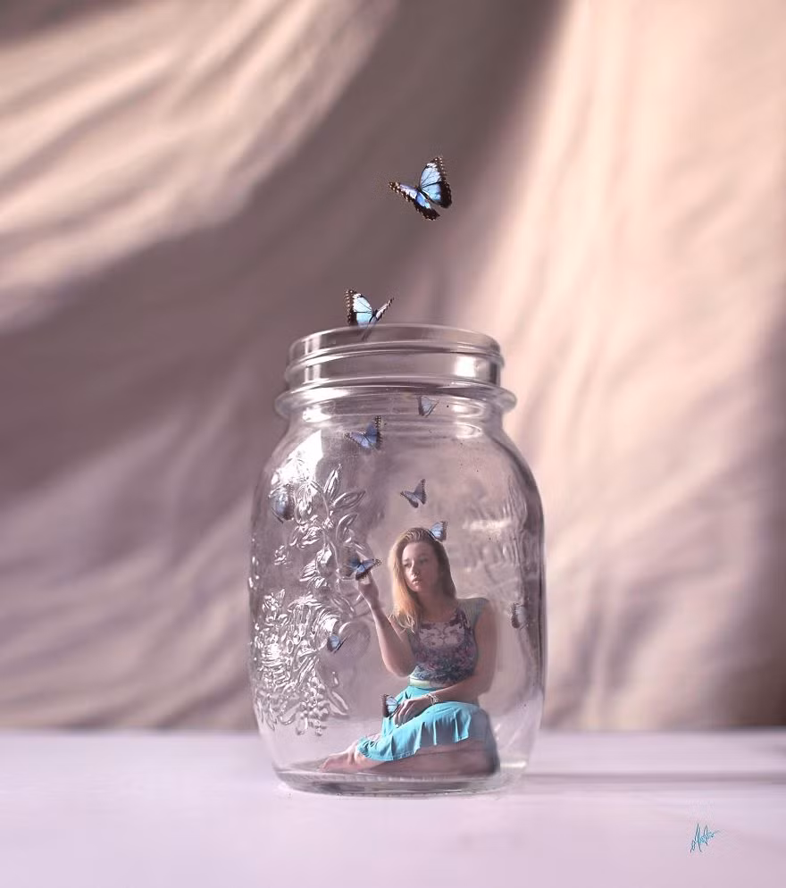 Thật thú vị khi mất 10 phút để tìm ra các ý tưởng nhưng phải mất 5 giờ để cô họa sỹ kết nối chúng lại với nhau trong Photoshop. 