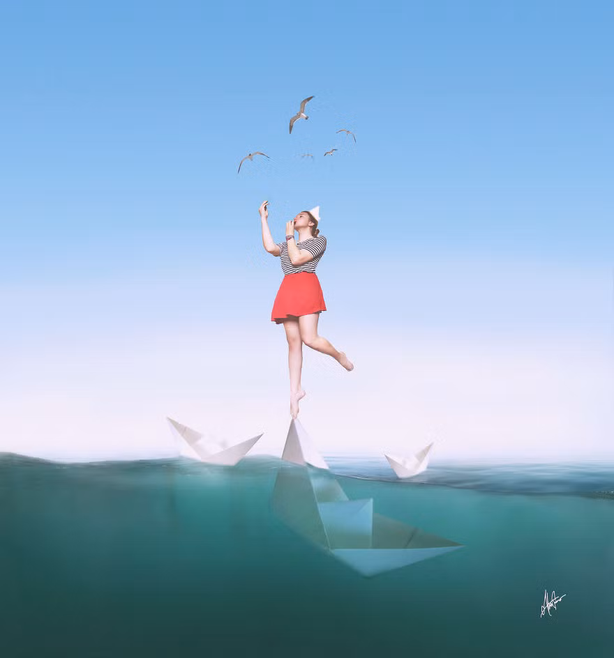 Để có nhiều shoot hình ấn tượng, cô họa sỹ đã phải lang thang khắp các vùng miền để tìm kiếm nghệ thuật.