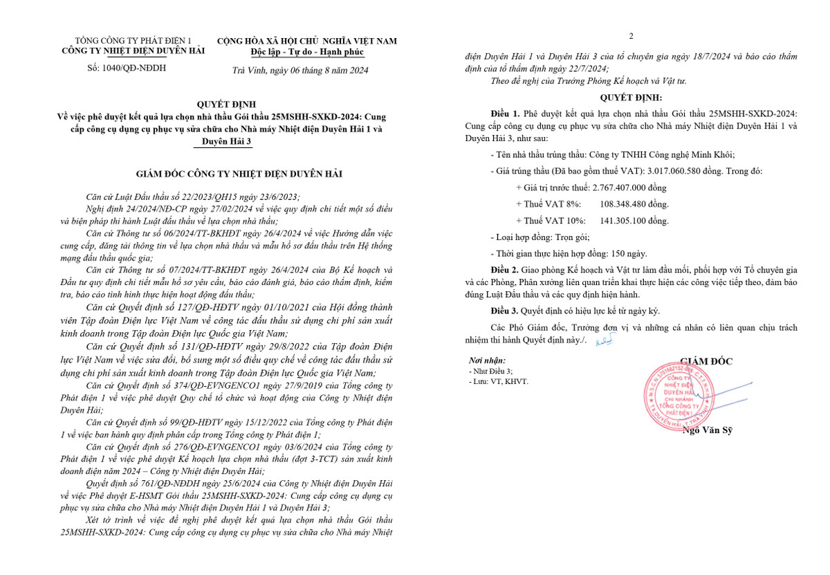 Nhiet dien Duyen Hai: Cty Minh Khoi trung lien tuc 02 goi thau cung cap vat tu-Hinh-4