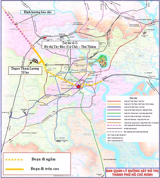 TPHCM xin Thu tuong gia han lam tuyen metro so 2 vao nam 2020