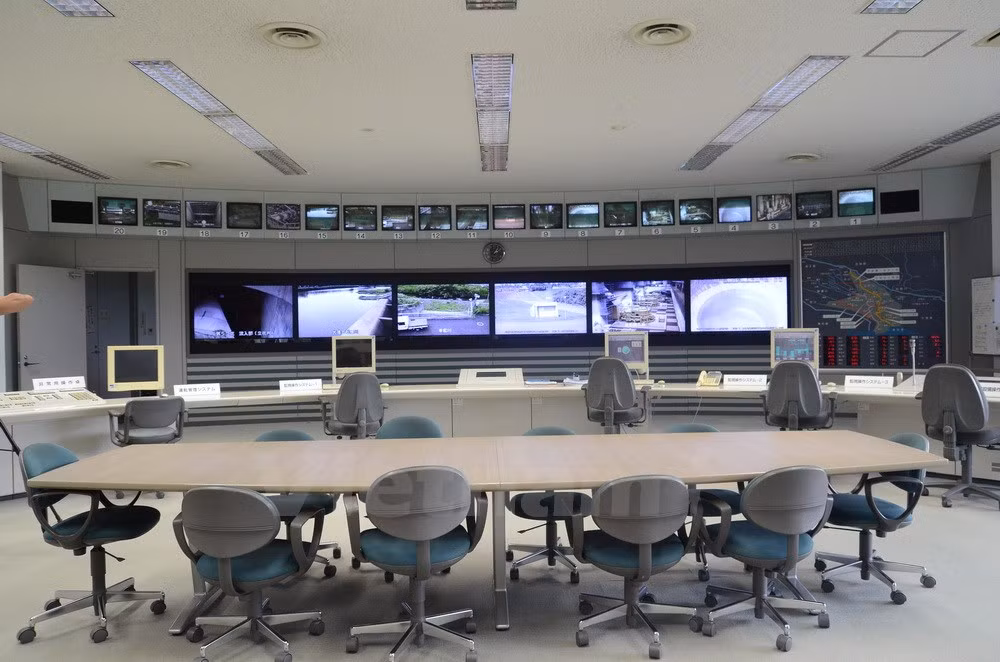 Phòng điều khiển trung tâm. (Ảnh: Nguyễn Tuyến-Thành Hữu/Vietnam+)