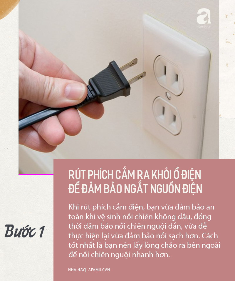 6 buoc giup ban ve sinh noi chien khong dau sach bong nhu moi