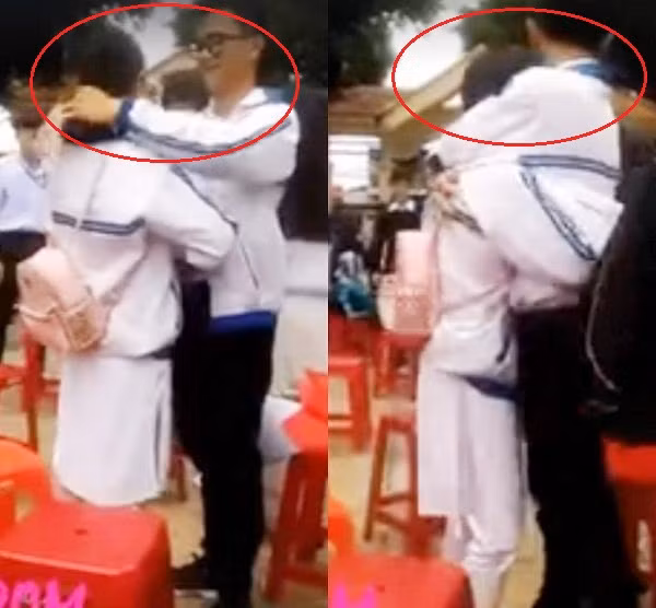 Còn nữ sinh B.T.T.V, cô khẳng định cô và T.T không phải là một cặp đôi "crush" như nhiều trang mạng miêu tả. B.T.T.V cho biết cô và T.T đã yêu nhau từ lâu và việc ôm, hôn nhau trong clip vừa qua cũng chỉ là một cách để hai người lưu giữ kỷ niệm cuối năm học. Sau khi sự việc vượt ra ngoài tầm kiểm soát, đôi bạn trẻ đã tìm cách liên lạc với admin các diễn đàn, fanpage xin gỡ clip nhưng hiện tại tình hình vẫn chưa khả quan hơn. Chỉ vì cảnh hôn nhau bị phát tán trên mạng xã hội mà cả B.T.T.V và T.T đều đang phải chịu nhiều lời chỉ trích, mắng nhiếc từ gia đình.