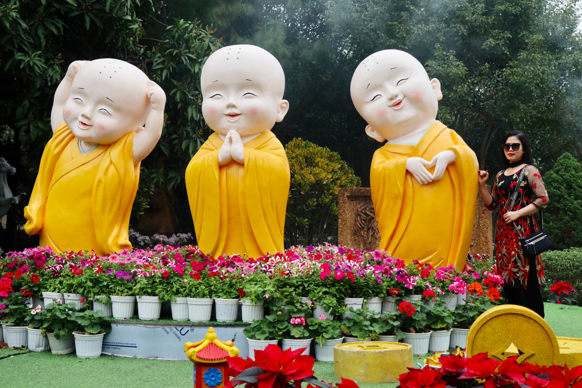 Chùa Khai Nguyên là điểm đến của đông đảo du khách, phật tử khắp nơi về tham quan, chiêm bái, nhất là trong dịp đầu năm mới.