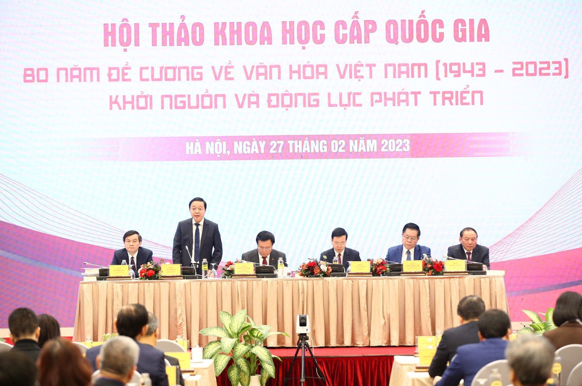 Khai mạc Hội thảo khoa học 80 năm Đề cương về văn hóa Việt Nam - Hình 2 Khai mac Hoi thao khoa hoc 80 nam De cuong ve van hoa Viet Nam-Hinh-2