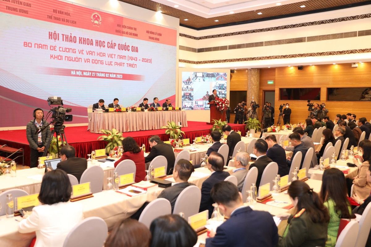 Khai mạc Hội thảo khoa học 80 năm Đề cương về văn hóa Việt Nam Khai mac Hoi thao khoa hoc 80 nam De cuong ve van hoa Viet Nam