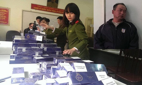 Ha Noi: Hon bon nghin bao thuoc la nhap lau bi bat giu