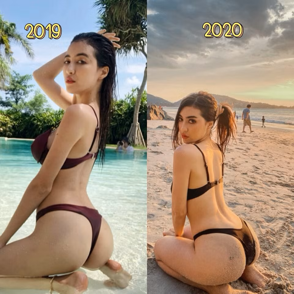 Cô nàng bắt đầu tập luyện và tăng cân, tập trung phát triển vòng 3.