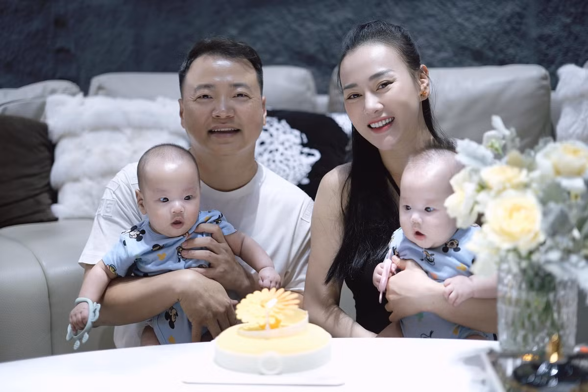 Phương Oanh sinh đôi một trai một gái vào giữa tháng 5/2024, sau gần một năm kết hôn với shark Bình.