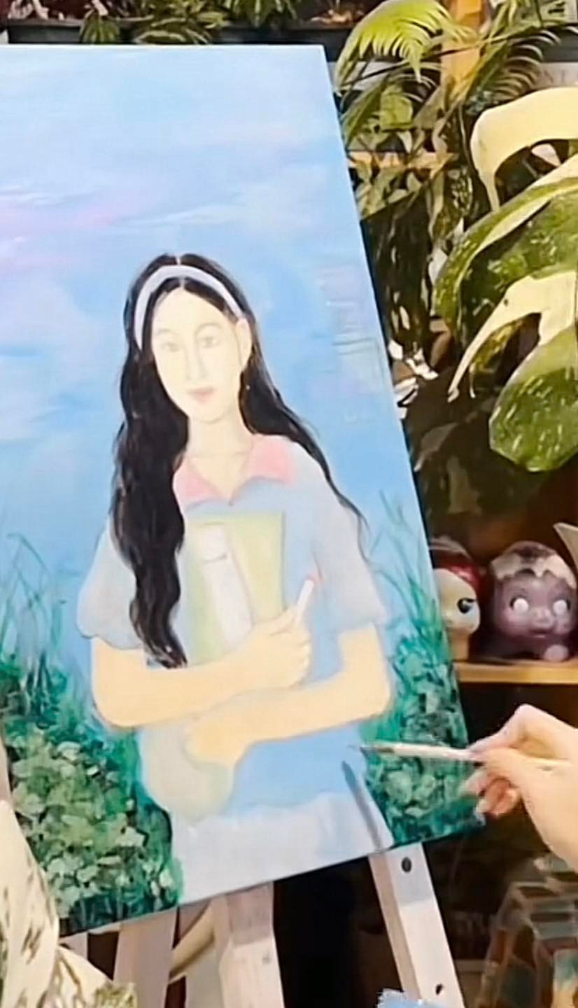 Bức họa được Lọ Lem thực hiện trong 2 ngày.