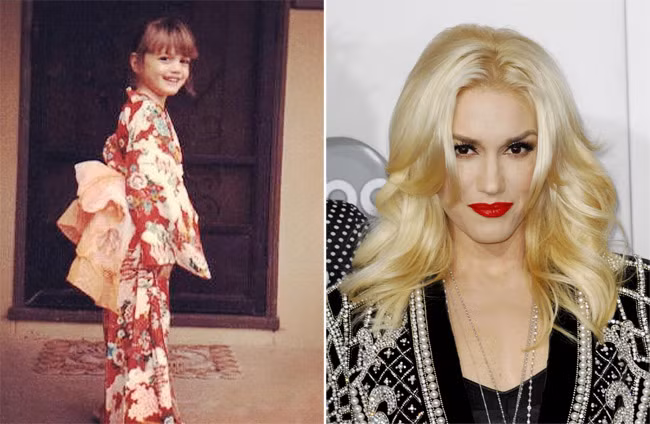 Cô bé Gwen Stefani đáng yêu trong bộ kimono ngày nào giờ đã là một ngôi sao ca nhạc sành điệu, xinh đẹp.
