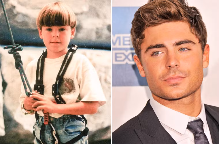 Cậu bé Zac Efron đáng yêu lúc nhỏ giờ đã trở thành một ngôi sao Hollywood với ngoại hình rất bắt mắt.
