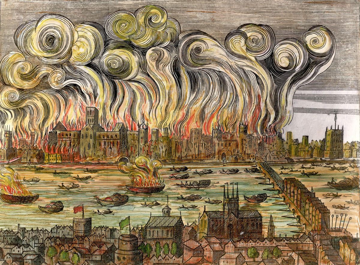 Trong vài năm tiếp theo, các nhà thờ, trường học, nhà ở... được xây mới. Để phòng ngừa các vụ hỏa hoạn trong tương lai, người dân xây nhà mới chủ yếu sử dụng vật liệu gạch hoặc đá.