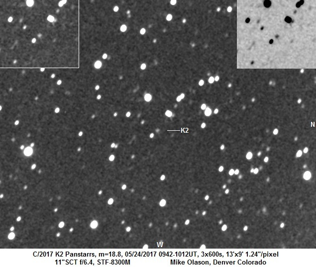 Các nhà khoa học hiện chưa thể xác định chính xác độ lớn của sao chổi C/2017 K2. Dù vậy, các nhà khoa học nhận định nó có kích thước khủng.