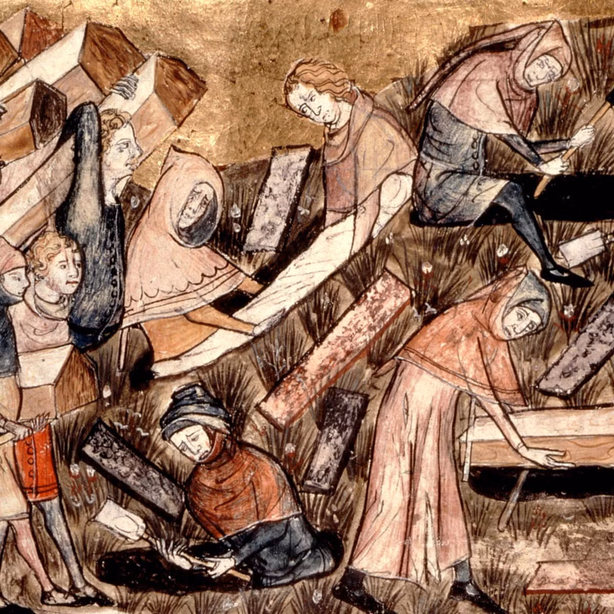 Thêm nữa, các chuyên gia phát hiện chữ khắc trên một số bia mộ có nhắc tới tới nguyên nhân tử vong là "mawtānā" - từ dùng để chỉ bệnh dịch hạch trong tiếng Syriac.