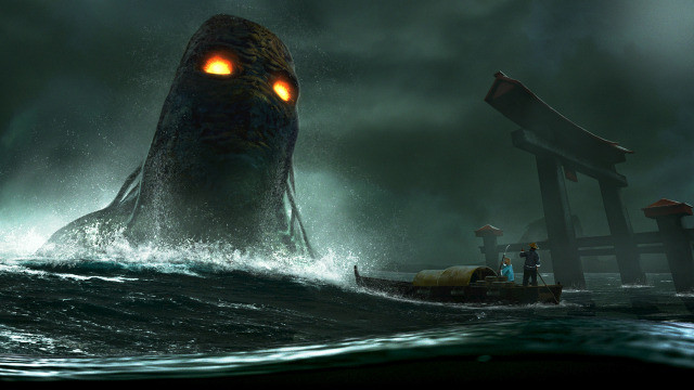 Phần mà mọi người không thấy có thể là đôi chân to lớn, dài ngoằng của Umibozu. Nhờ vậy, chân của nó có thể chạm xuống dưới đáy biển trong khi phần đầu có thể nhìn thấy rõ trên mặt nước.