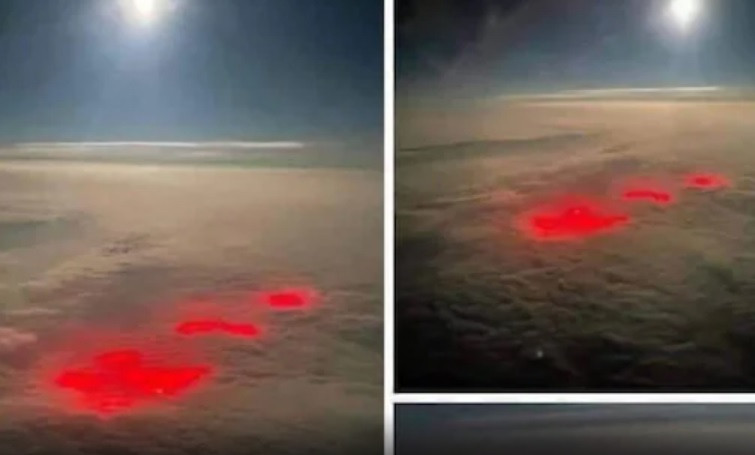 Ánh sáng màu đỏ nổi bật chiếu xuyên qua mây khiến nhiều người không khỏi tò mò về nguồn gốc của nó.