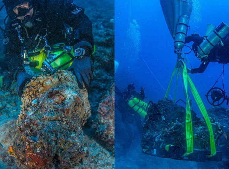 Tại vùng biển quanh hòn đảo Antikythera của Hy Lạp phía Nam biển Aegean, các chuyên gia tìm thấy một xác tàu đắm La Mã khoảng 2.000 tuổi.