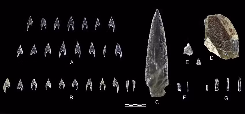 Những cổ vật quý giá này được tùy táng tại ngôi mộ chứa 25 bộ hài cốt. Trong số này, một bộ hài cốt được xác định là nam giới nghi chết vì bị đầu độc.