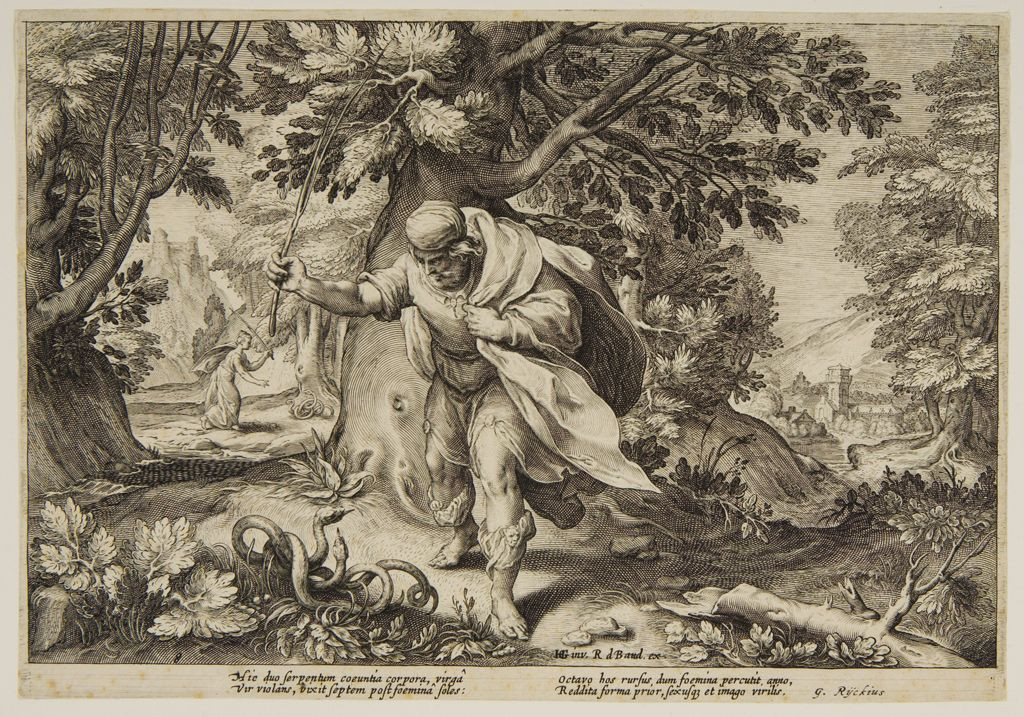 Nhà tiên tri Tiresias sinh ở Thebes và được cho là hậu huệ của Sparti - dòng họ thuộc giới quý tộc. Cha của Tiresias là người chăn cừu Theban Eueres và tiên nữ Chariclo.